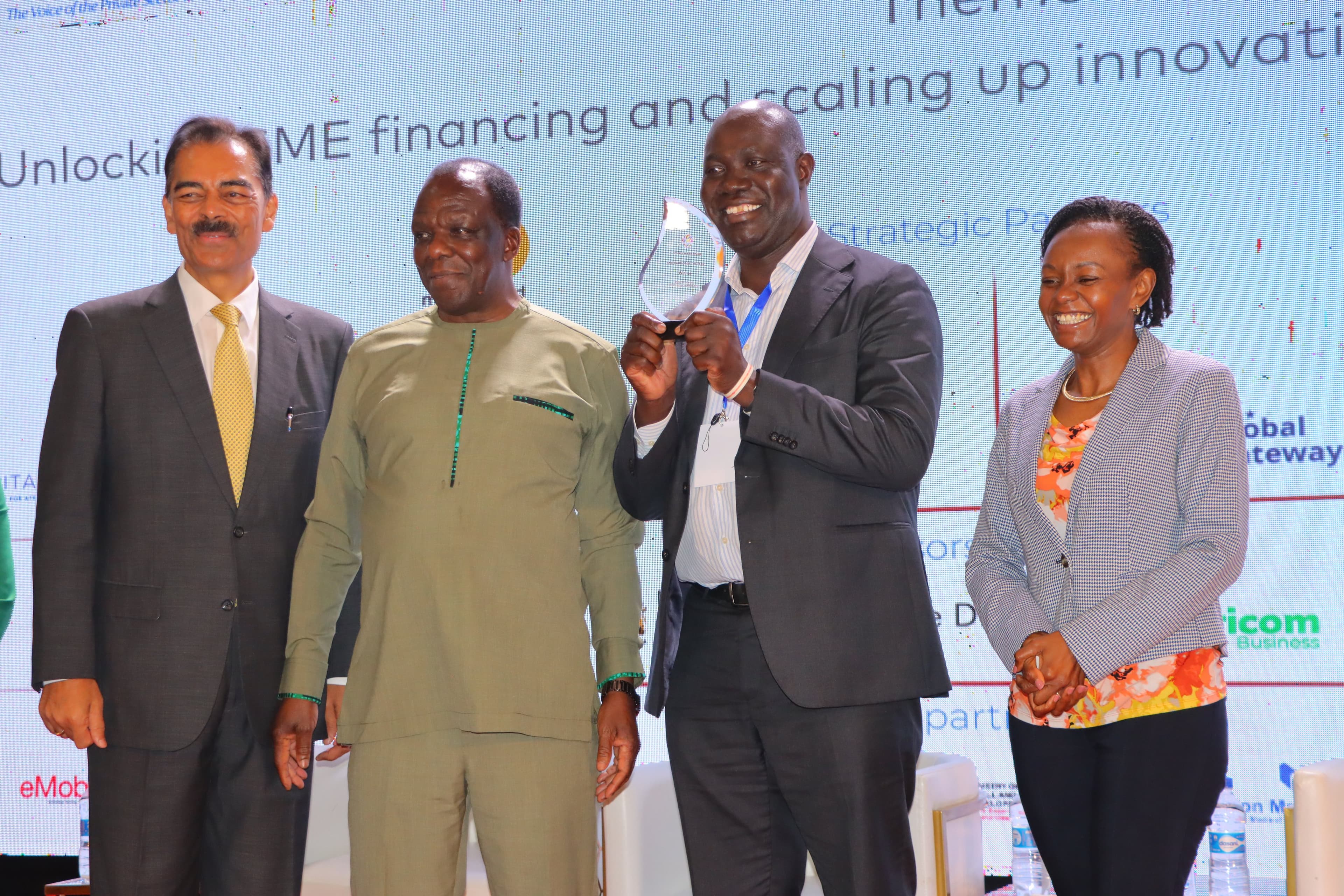 KCIC team receiving an award at a KEPSA SME financing event